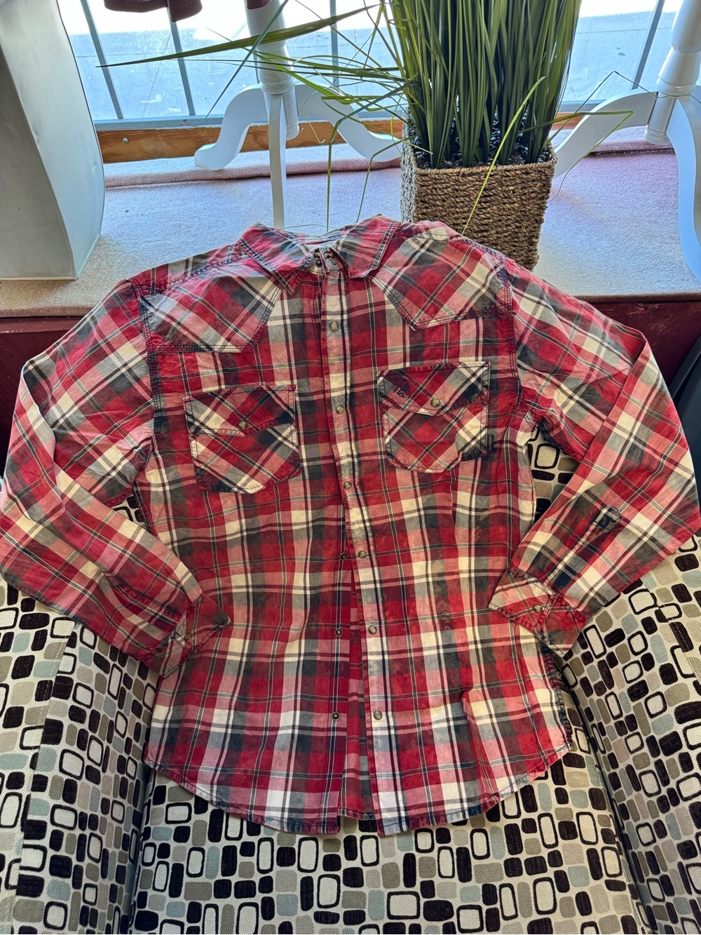 Legendary Whitetails Red and Navy Plaid Shirt